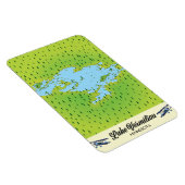 Lake Vermilion Minnesota Karte Magnet (Rechte Seite)