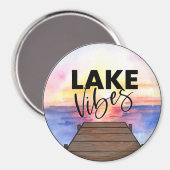 Lake Vibes Magnet (Vorderseite/Rückseite)