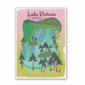 Lake Victoria African travel poster Aufkleber (Vorderseite)