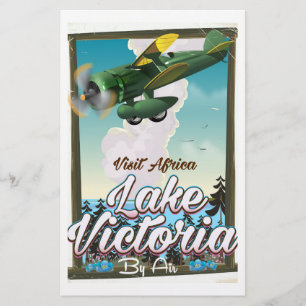 Lake Victoria Afrikanisches Urlaubsposter Briefpapier