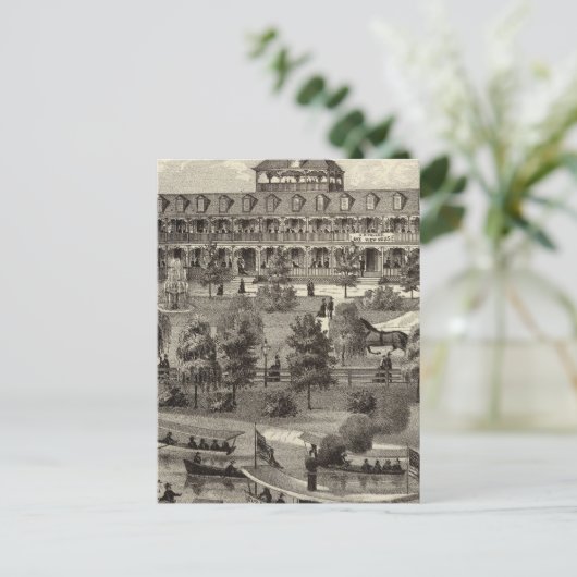 Lake View House in Asbury Park, NJ Postkarte (Stehend Vorderseite)