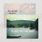 Lake View New Address Ankündigungspostkarte (Vorne/Hinten)
