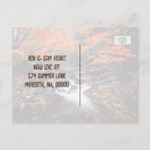 Lake View New Address Ankündigungspostkarte (Rückseite)