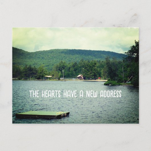 Lake View New Address Ankündigungspostkarte (Vorderseite)
