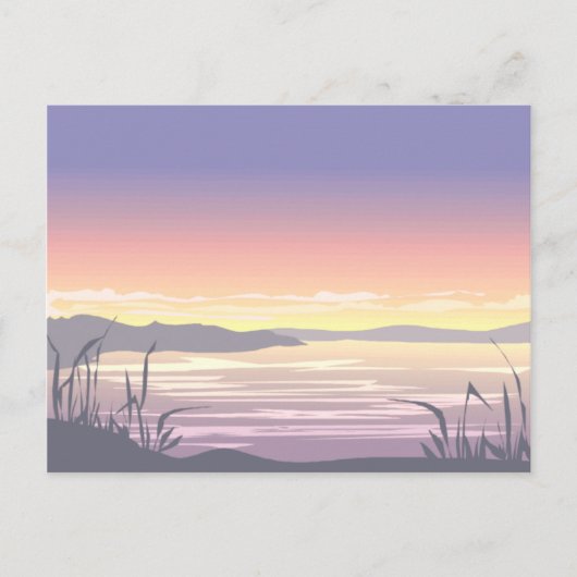 Lake View Post Card Postkarte (Vorderseite)