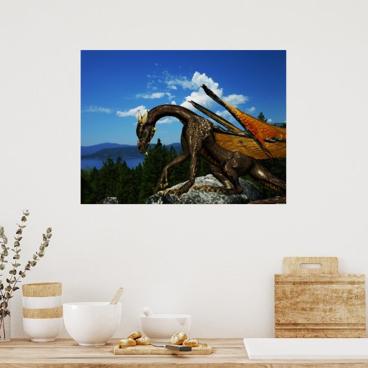 Lake View Poster (Küche)