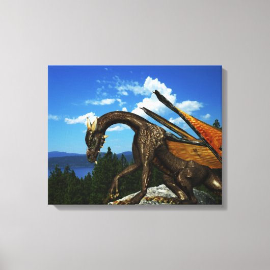 Lake View Wrapped Canvas Leinwanddruck (Vorderseite)