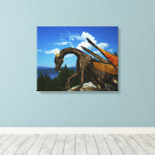 Lake View Wrapped Canvas Leinwanddruck (Insitu (Holzboden))