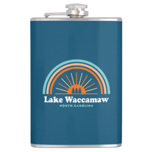 Lake Waccamaw North Carolina Rainbow Flachmann