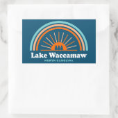 Lake Waccamaw North Carolina Rainbow Rechteckiger Aufkleber (Tasche)
