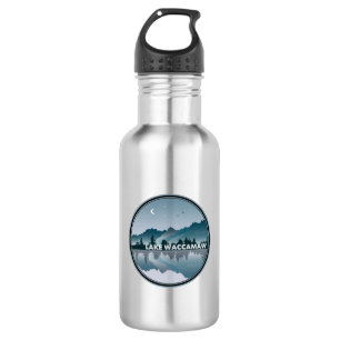 Lake Waccamaw North Carolina Reflektion Edelstahlflasche