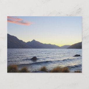 Lake Wakatipu at Sunset, Queenstown, NZ Postkarte