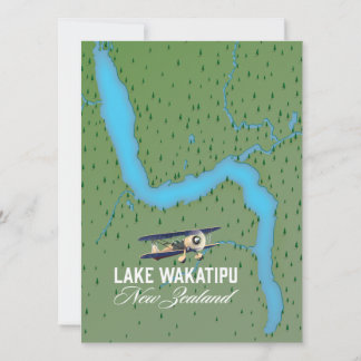 Lake Wakatipu New Zealand Karte