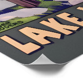 Lake Wallenpaupack Pennsylvania Poconos Travel Poster (Ecke)