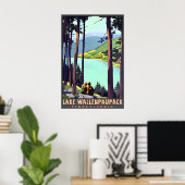 Lake Wallenpaupack Pennsylvania Poconos Travel Poster (Heimbüro)