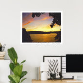 Lake Wallenpaupack Sunset Print Poster (Heimbüro)