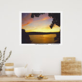 Lake Wallenpaupack Sunset Print Poster (Küche)