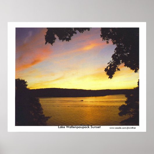 Lake Wallenpaupack Sunset Print Poster (Vorne)