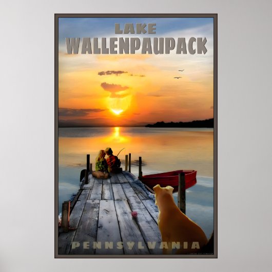 Lake Wallenpaupack Wayne County Pennsylvania Poster (Vorne)