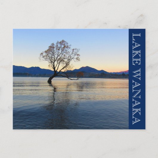Lake wanaka Blues Postkarte (Vorderseite)