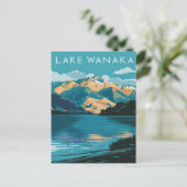 Lake Wanaka New Zealand Travel Postkarte (Stehend Vorderseite)