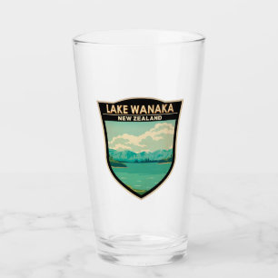 Lake Wanaka Otago New Zealand New Zealand Vintage Glas