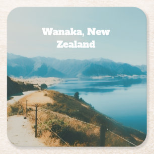 Lake Wanaka, Südinsel, Neuseeland Rechteckiger Pappuntersetzer