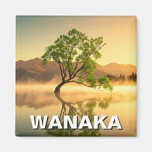 Lake Wanaka Tree New Zealand Travel Magnet (Vorne)
