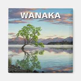 Lake Wanaka Tree New Zealand Travel Magnet