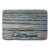 Lake Water Beige Blue Black Badematte (Vorderseite)