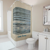 Lake Water Beige Blue Black Duschvorhang (Beispiel)