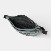 Lake Water fotografisch anpassbare Blue Beige Bauchtasche (Offen)