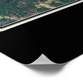 Lake Watersee South Carolina Satellite-Poster Kart Poster (Ecke)