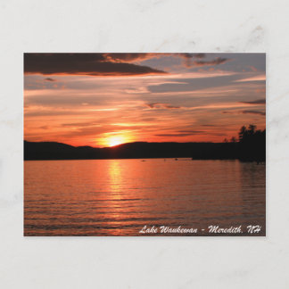Lake_Waukewan_postcard Postkarte