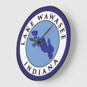 Lake Wawasee, Indiana Große Wanduhr (Winkel)