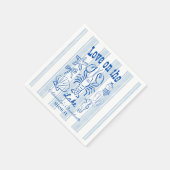 Lake Weekend Junggeselinnen-Abschied Serviette (Ecke)