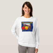 Lake Wenatchee Apple Label (blau) - Cashmere, WA T-Shirt (Vorne ganz)