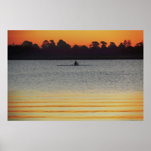 Lake Wendouree Calm Before Nightfall Poster (Vorne)