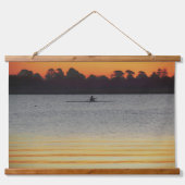 Lake Wendouree Calm Before Nightfall Wandteppich Mit Holzrahmen (Vorne)