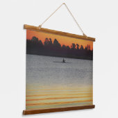 Lake Wendouree Calm Before Nightfall Wandteppich Mit Holzrahmen (Gewinkelt)