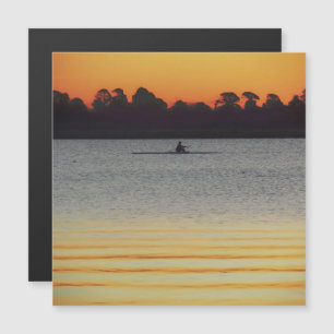 Lake Wendouree Ruhe vor Einbruch der Nacht Magnetkarte