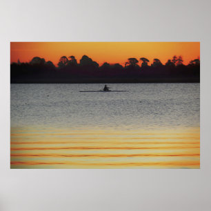 Lake Wendouree Ruhe vor Einbruch der Nacht Poster