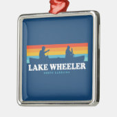 Lake Wheeler North Carolina Canoe Ornament Aus Metall (Links)