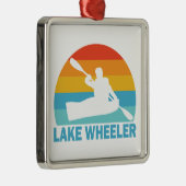 Lake Wheeler North Carolina Kayak Ornament Aus Metall (Rechts)
