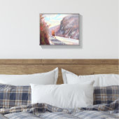 Lake willoughby Vermont Oil Painting Leinwanddruck (Insitu (Schlafzimmer))