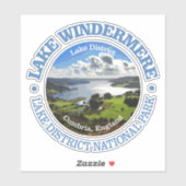Lake Windermere (rd) Aufkleber (Blatt)