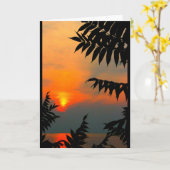 Lake Winnebago Sunset Denken Sie an Sie Karte (Gelbe Blume)