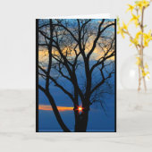 Lake Winnebago Sunset Denken Sie an Sie Karte (Gelbe Blume)