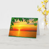 Lake Winnebago Sunset Denken Sie an Sie Karte (Gelbe Blume)