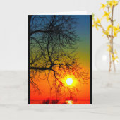 Lake Winnebago Sunset Denken Sie an Sie Karte (Gelbe Blume)